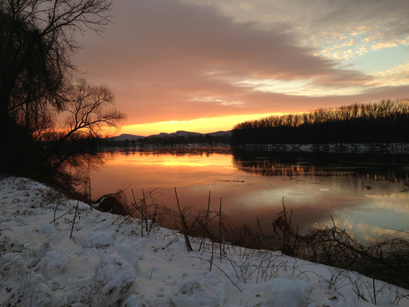 Sunrise on Connecticut River