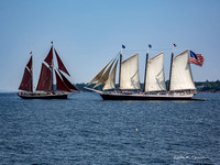 Two windjammers at Rockland, Maine