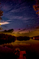 Night skies over Damariscotta Lake