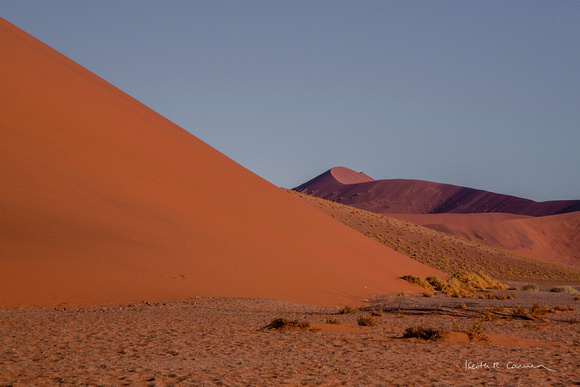 The layers of dunes at Sossusvlei