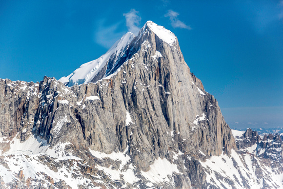 "The Moose's Tooth", 5000 ft granite spire near Mt. McKinley