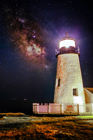 Pemaquid Light and the Milky Way