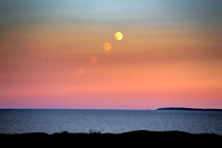 Moonrise over Monhegan Island