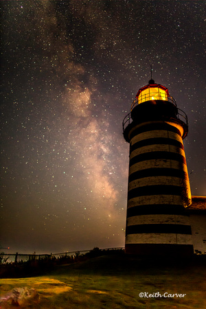 Milky Way at West Quoddy Light